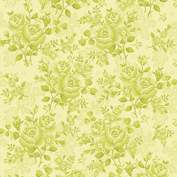 Climbing Rose Lime 108" Wide Quilt Backing Fabric - wide quilt backing fabric for longarm quilting