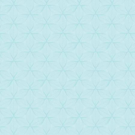 Star Leaves Light Turquoise Fabric Yardage