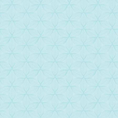 Star Leaves Light Turquoise Fabric Yardage