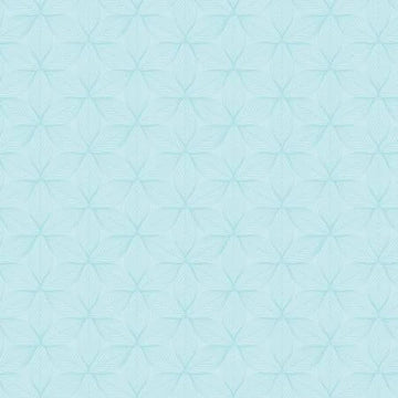 Star Leaves Light Turquoise Fabric Yardage