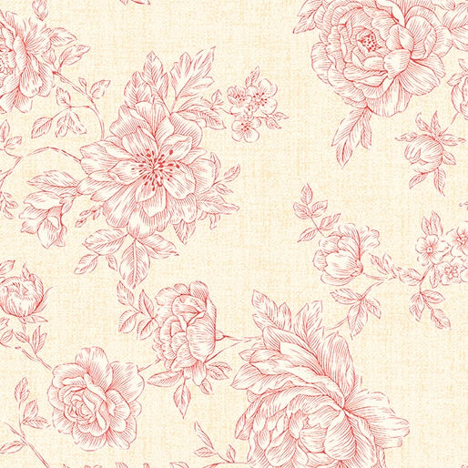 Always Terra Rose Wedding Blooms 108 inch 3 yard quilt back pack