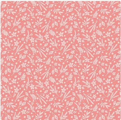 Sketch Book Coral Fabric Yardage