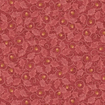 Autumn Breeze Maple Acorn Twirl Fabric Yardage
