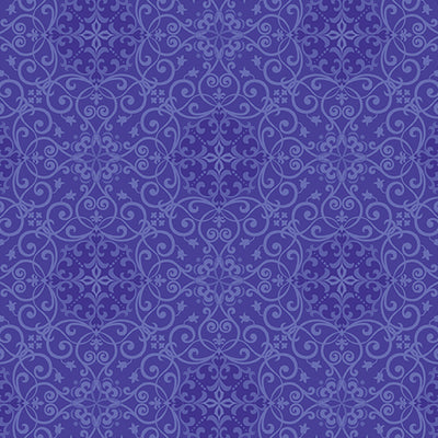 Medallion Periwinkle/Purple Fabric Yardage