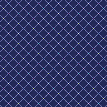 Crosshatch Indigo Fabric Yardage