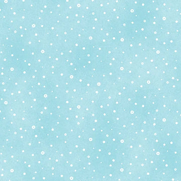 Whispering Dots Aqua Fabric Yardage