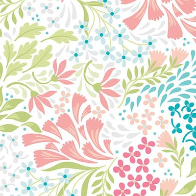 Garden Dalliance Coral First Impressions 108" Wide 3 Yard Quilt Fabric Back Pack