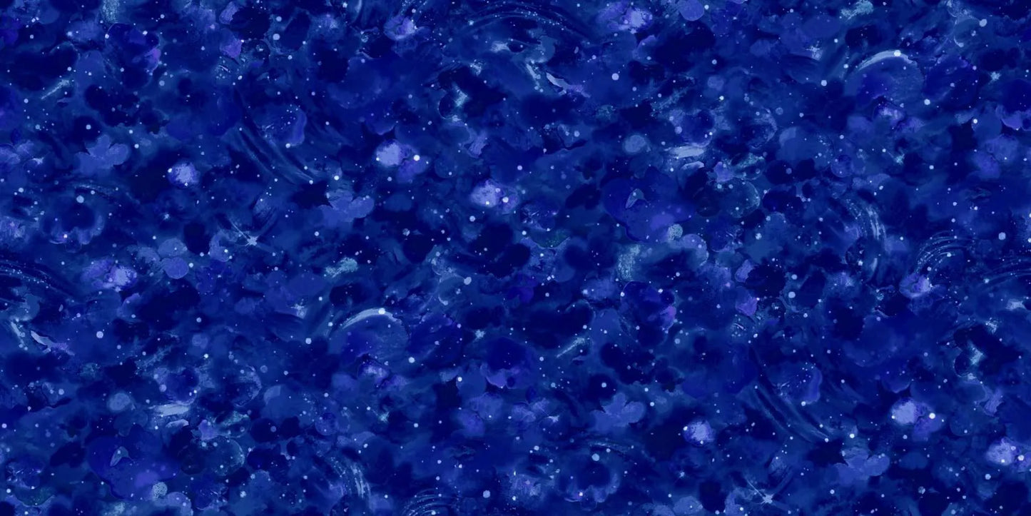 Clouds Deep Blue 118" Wide Quilt Backing Fabric - image 1 - wide quilt backing fabric for longarm quilting