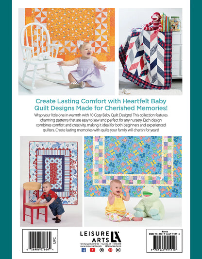 Bundle Up Baby Quilts book back cover with featured baby quilts