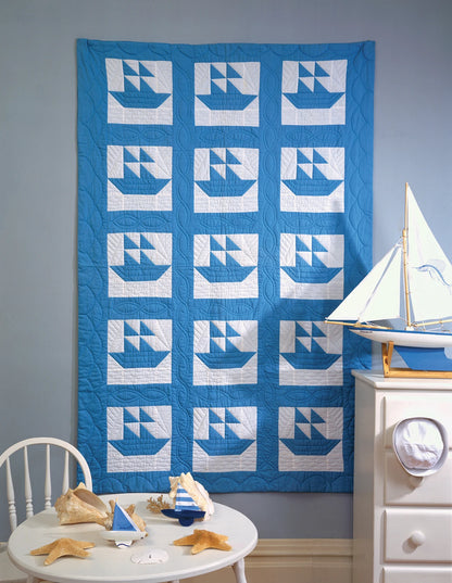 Bundle Up Baby Quilts sample quilt project with bright nursery colors