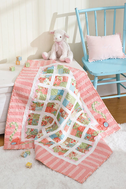 Bundle Up Baby Quilts sample small baby quilt with soft colors