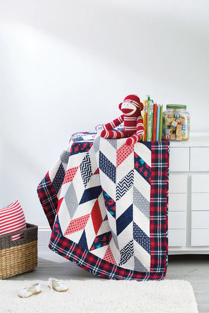Bundle Up Baby Quilts baby quilt block pattern close-up