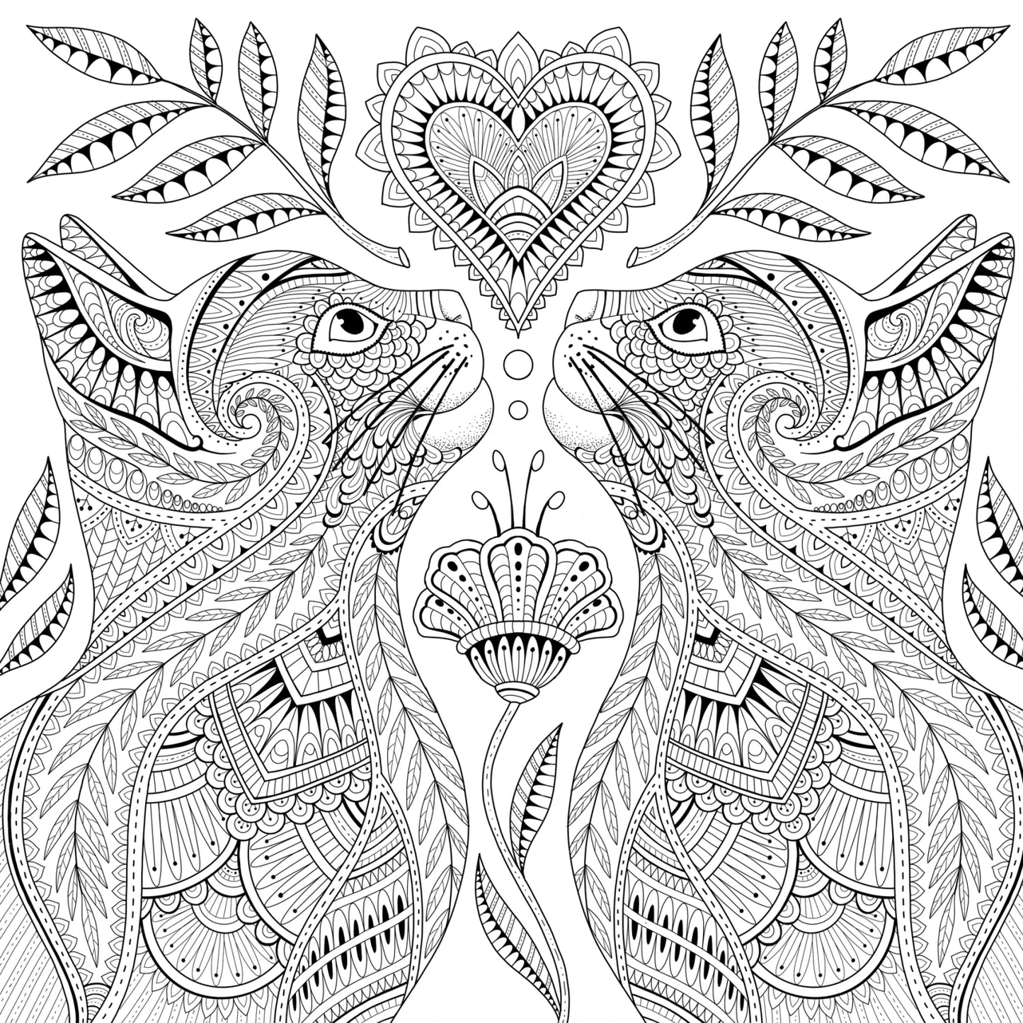 My Cat Mandala Coloring Book