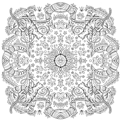 My Cat Mandala Coloring Book
