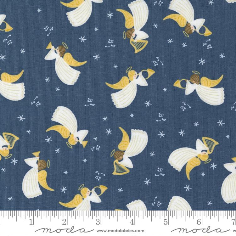 Joyful Joyful Midnight Hark the Angels Fabric Yardage