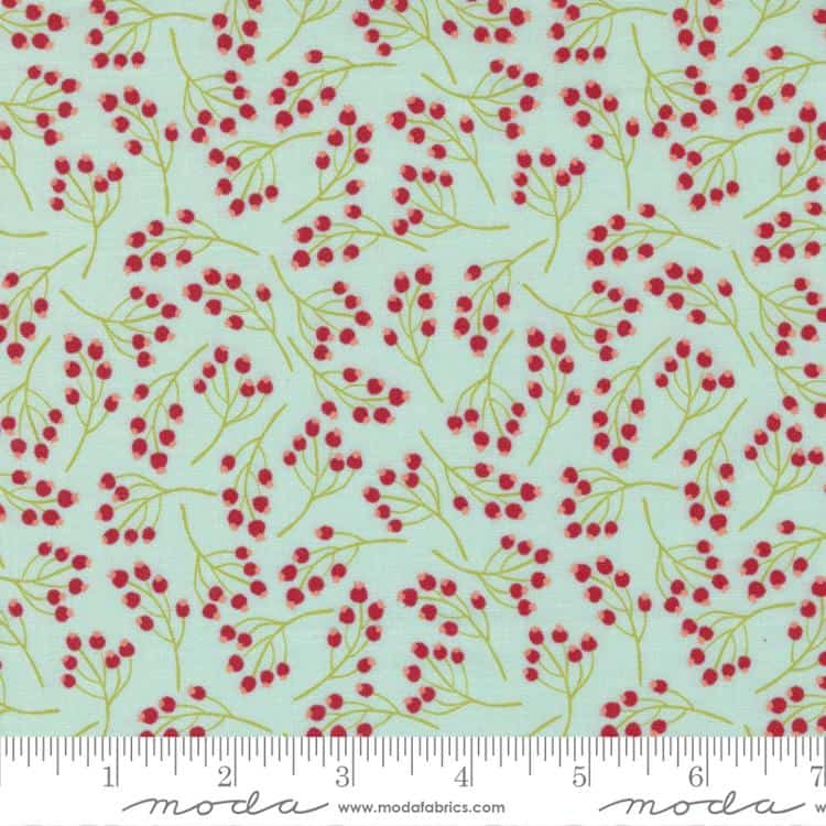 Joyful Joyful Sky Holly Berry Fabric Yardage