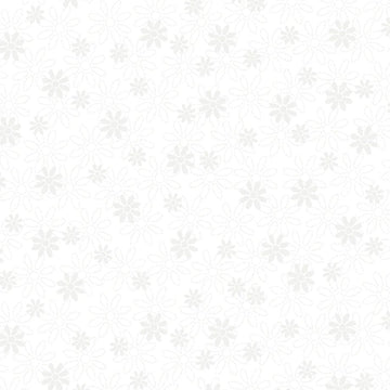 Quilting Illusions White Stencil Floral Fabric Yardage - quilt fabric for sewing and quilting projects