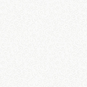 Quilting Illusions White Curly Cue Fabric Yardage - quilt fabric for sewing and quilting projects