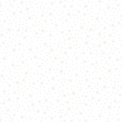 Quilting Illusions White Stars Fabric Yardage