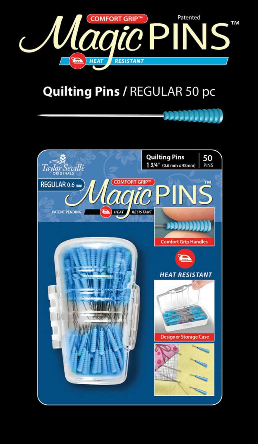 Image of Magic Pins Quilting Pins - Regular 50 ct