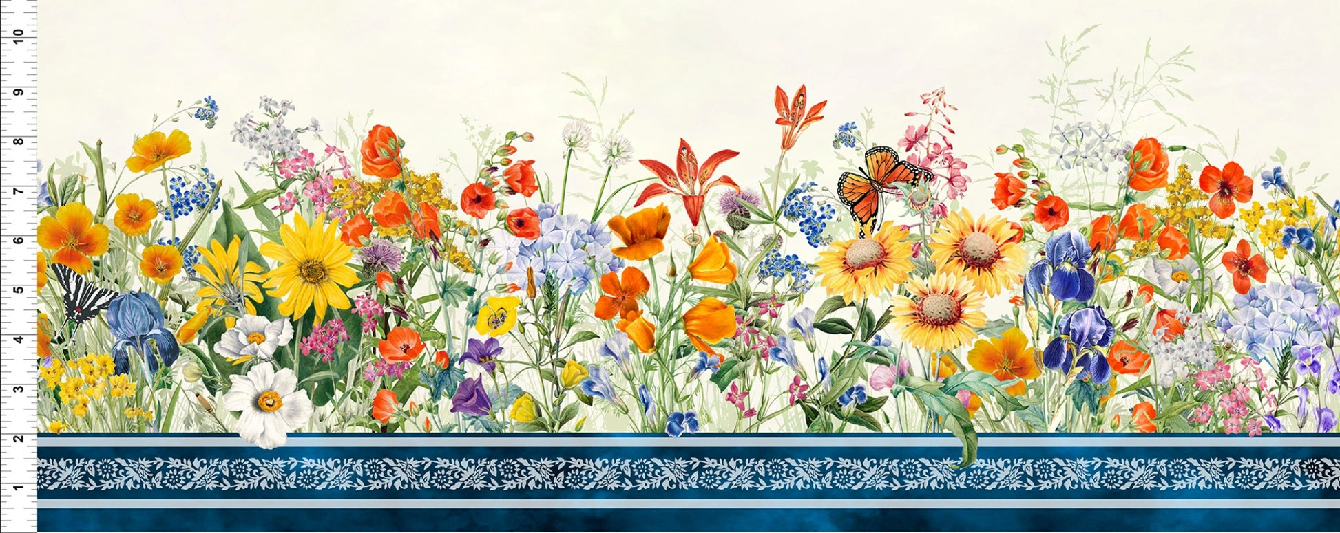 Shop Hop 2026 Floral Border Fabric Yardage - PRESALE - quilt fabric for sewing and quilting projects