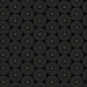 Quilting Illusions Black Circle Dot Fabric Yardage