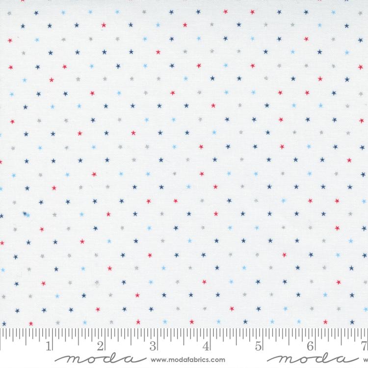 Twinkle Metallic Patriotic Fabric Yardage