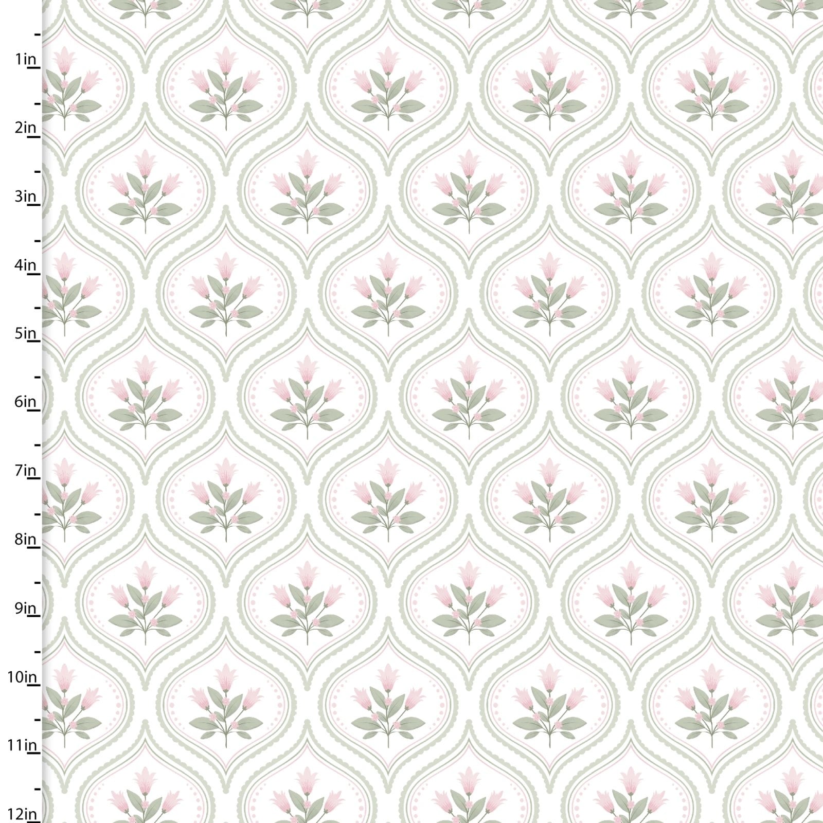 Sweet Woodland White Petal Dreams Fabric Yardage