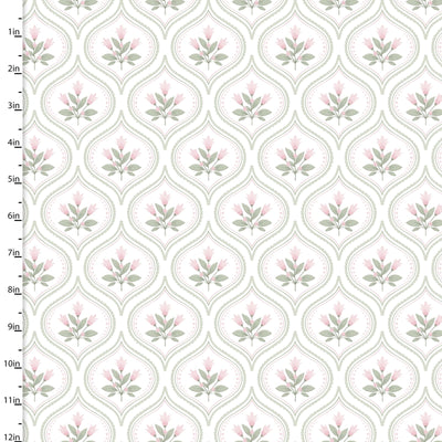 Sweet Woodland White Petal Dreams Fabric Yardage