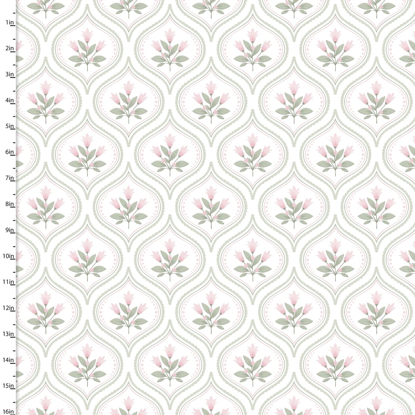 Sweet Woodland White Whispering Petals 58" Minky