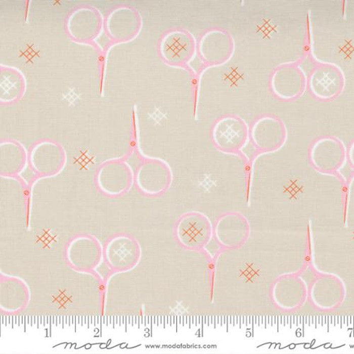 Make Time Cloud Scissors Fabric Yardage