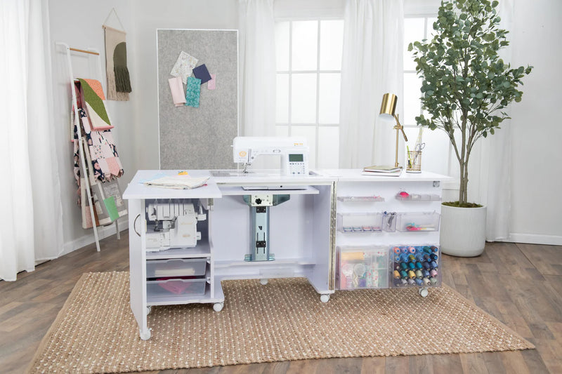 Koala Eclipse Sewing Cabinet in White - image 1 - quilting tool and notions accessory