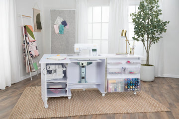 Koala Eclipse Sewing Cabinet in White - image 1 - quilting tool and notions accessory