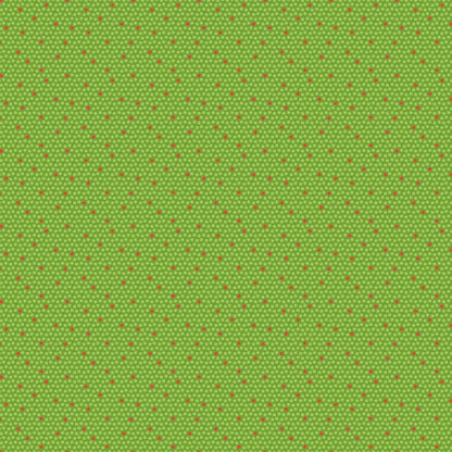 Extreme Santa Dots Green Fabric Yardage