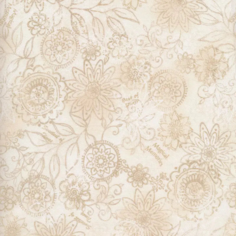 Linen Closet Floral Fabric Yardage