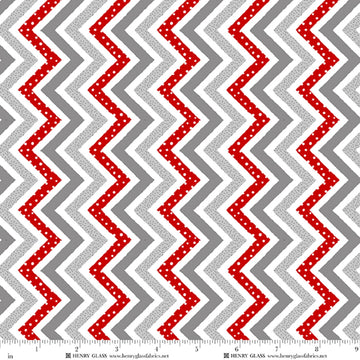Snow Folks multi chevron Christmas quilt fabric yardage