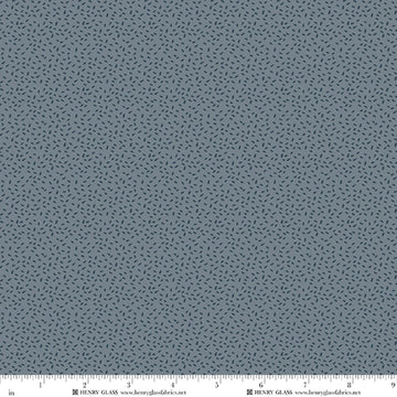 Snow Folks gray blue scattered seeds Christmas quilt fabric