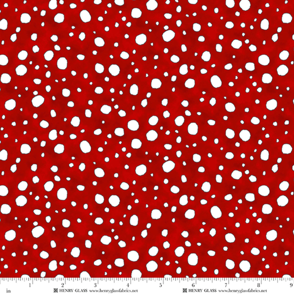 Snow Folks red snow Christmas quilt fabric yardage