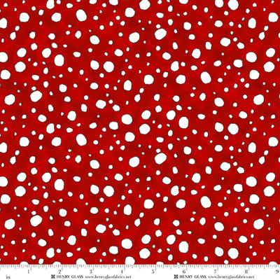 Snow Folks Red Snow Fabric Yardage