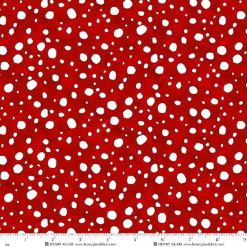 Snow Folks red snow Christmas quilt fabric yardage