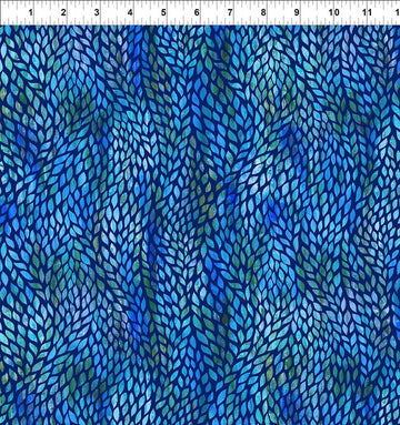 Halcyon II Blue Seeds Fabric Yardage