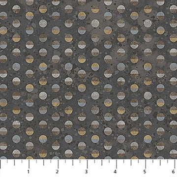 Two by Two Charcoal Dots Fabric Yardage
