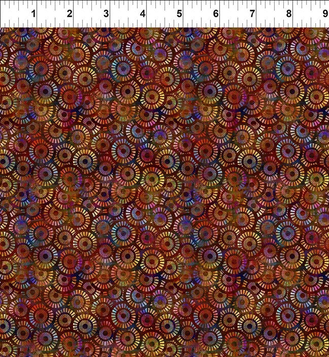 Halcyon II Multi Wheels Fabric Yardage
