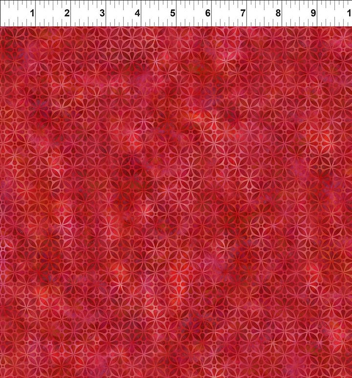 Prism II Red Screen Fabric Yardage