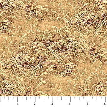 Birchwood Naturescapes Tan Grass Fabric Yardage by Northcott