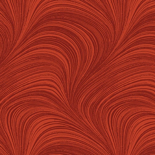 Wave Texture Paprika Fabric Yardage