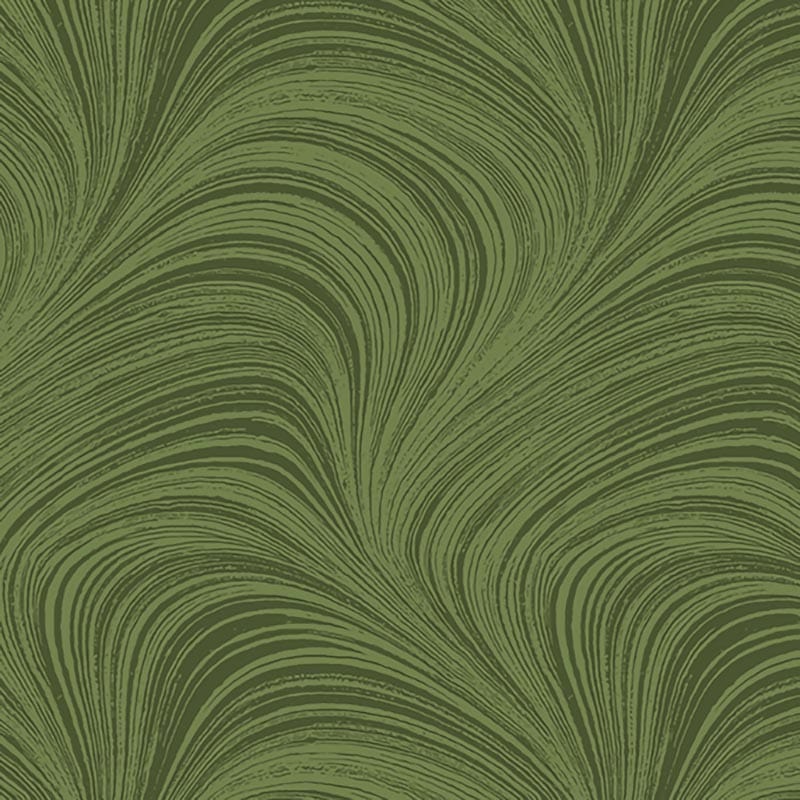 Wave Texture - Green 108" Wide Quilt Backing Fabric