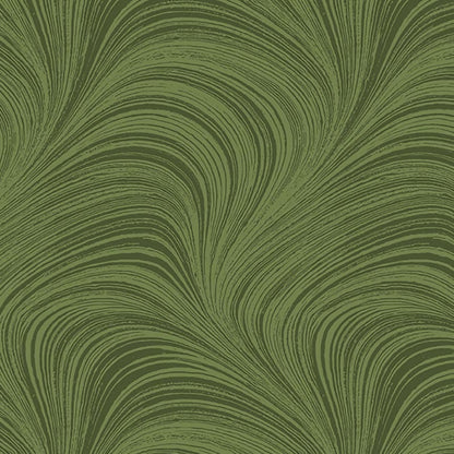 Wave Texture - Green 108" Wide Quilt Backing Fabric