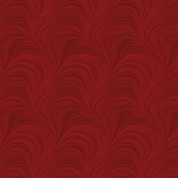 Remnant Wave Texture Flannel Red 35" x 108" Wide Quilt Fabric - wide quilt backing fabric for longarm quilting