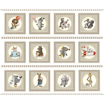 Animal Alphabet Picture Patches Panel